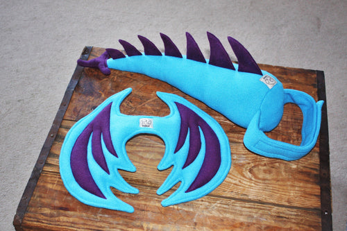 Kids Dragon Costume - Blue and Purple