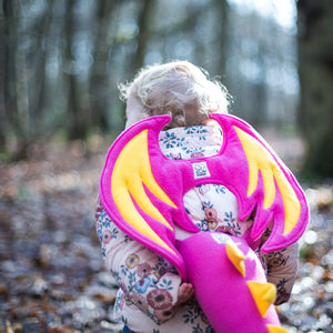 Kids Dragon Costume - Pink and Yellow